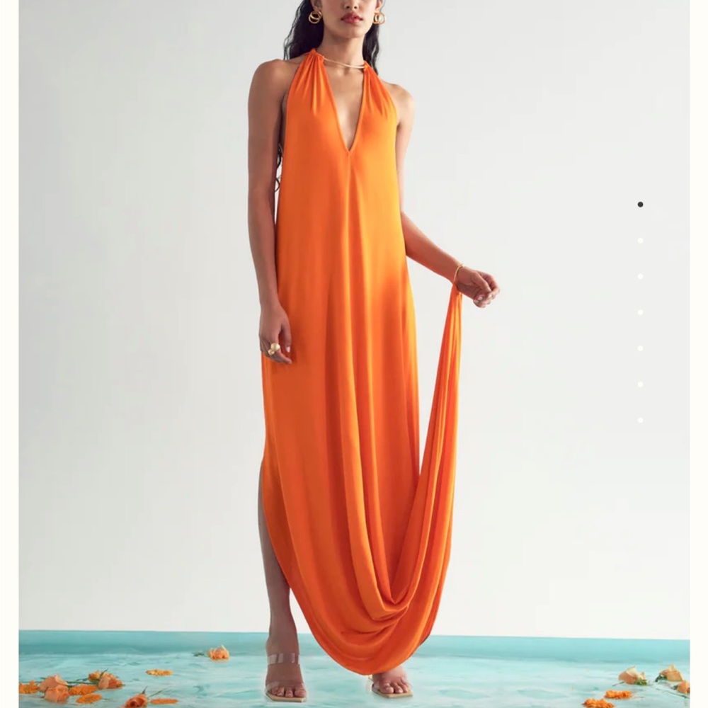Luna gown in color poppy by Cult Gaia